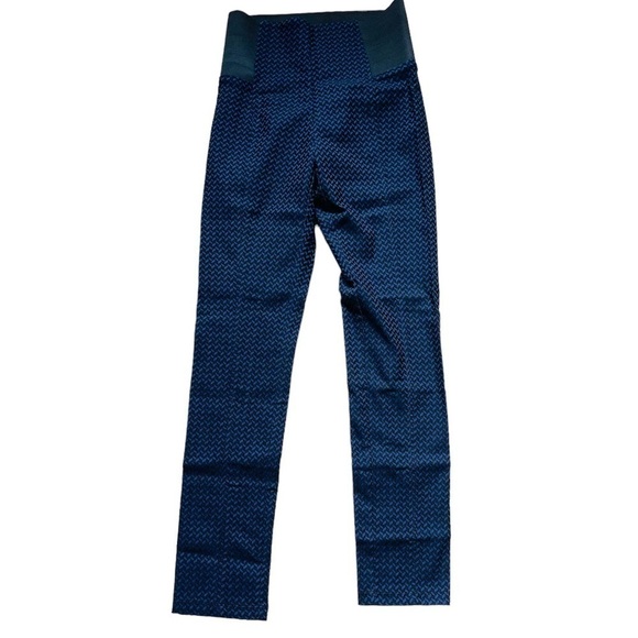 Le Château Blue & Black Legging Pants Size 0 Like New - Picture 1 of 10
